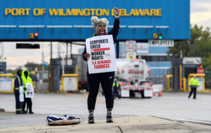 FILE PHOTO: Strike begins at ports on US East Coast