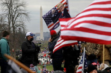 The U.S. Capitol Building is stormed by a pro-Trump mob January 6, 2021
