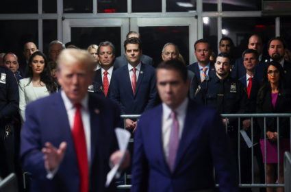 Former U.S. President Trump's criminal trial on charges of falsifying business records continues in New York