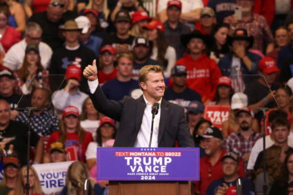 Republican presidential nominee and former U.S. President Trump holds a campaign rally, in Bozeman