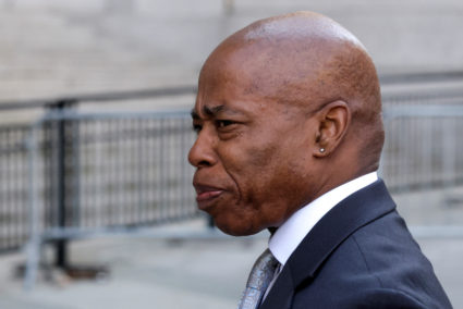New York City Mayor Eric Adams arrives at United States court in New York