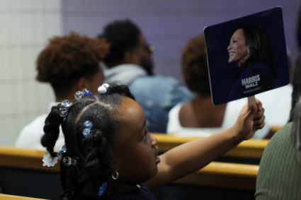 WATCH: Harris speaks at church in Detroit while Trump calls Democrats 'demonic' at his rally