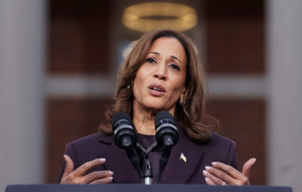 WATCH: Harris tells students to 'stay in the fight' after election