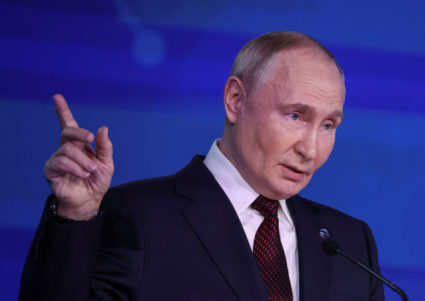Russian President Vladimir Putin attends Valdai International Discussion Club in Sochi