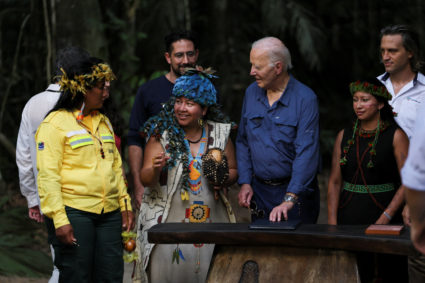 U.S. President Joe Biden visits Manaus