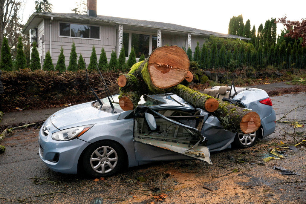 Powerful storm hits the U.S. Pacific Northwest and western Canada