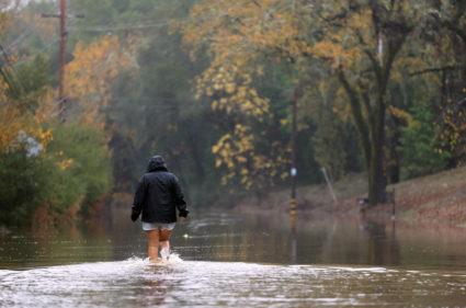 Flooding from heavy rains in Lytton, California