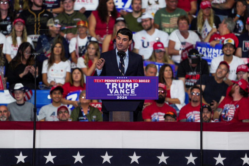 Republican presidential nominee and former U.S. President Donald Trump holds a campaign rally in Wilkes-Barre