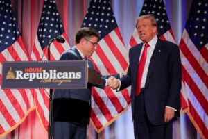 Trump meets with House Republicans on Capitol Hill in Washington