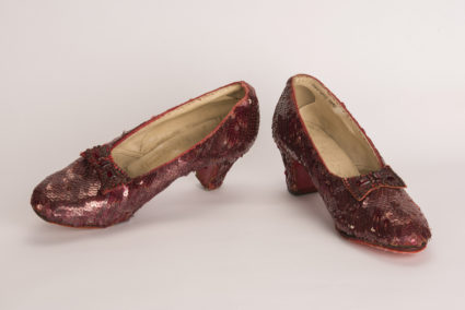 Minneapolis Division of the FBI image of a pair of ruby slippers featured in the classic 1939 film The Wizard of Oz