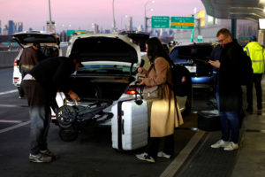 The day before Thanksgiving travel at LaGuardia Airport in the Queens borough of New York City