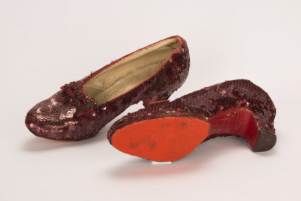 Minneapolis Division of the FBI image of a pair of ruby slippers featured in the classic 1939 film The Wizard of Oz