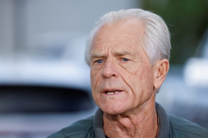 Peter Navarro arrives to begin his prison sentence, in Miami