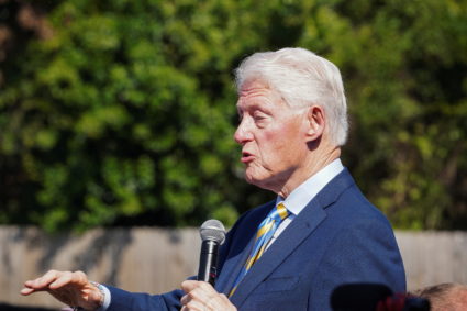 Former U.S. President Bill Clinton tours Georgia in support of Harris’ presidential campaign