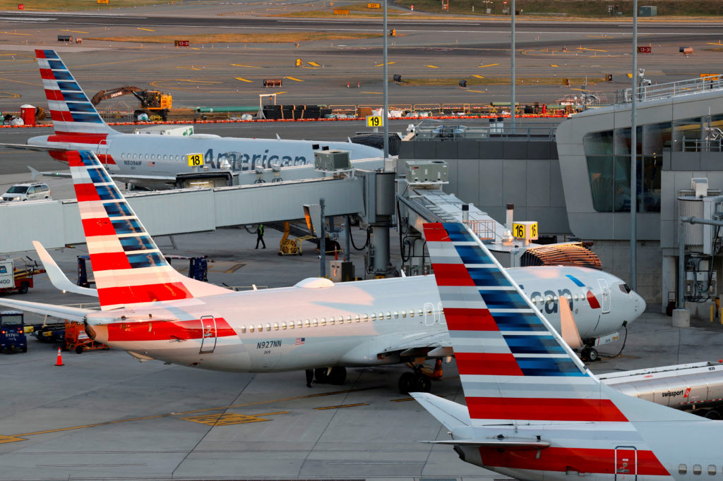 The day before Thanksgiving travel at LaGuardia Airport in the Queens borough of New York City