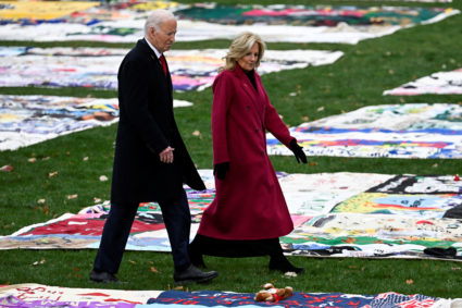 U.S. President Joe Biden attends event marking World AIDS Day, in the White House