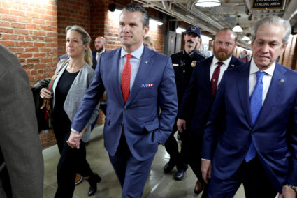 Defense secretary nominee Pete Hegseth meets with Senators on Capitol Hill in Washington