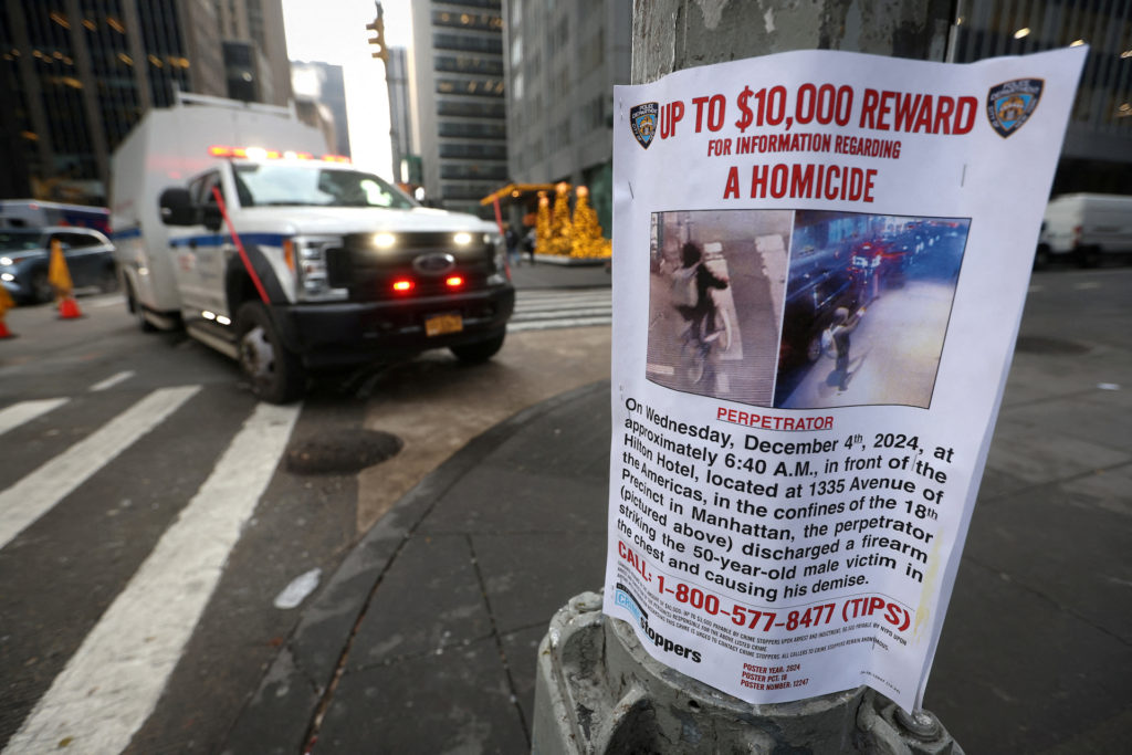 Aftermath of killing of UnitedHealthcare CEO Thompson, in New York City