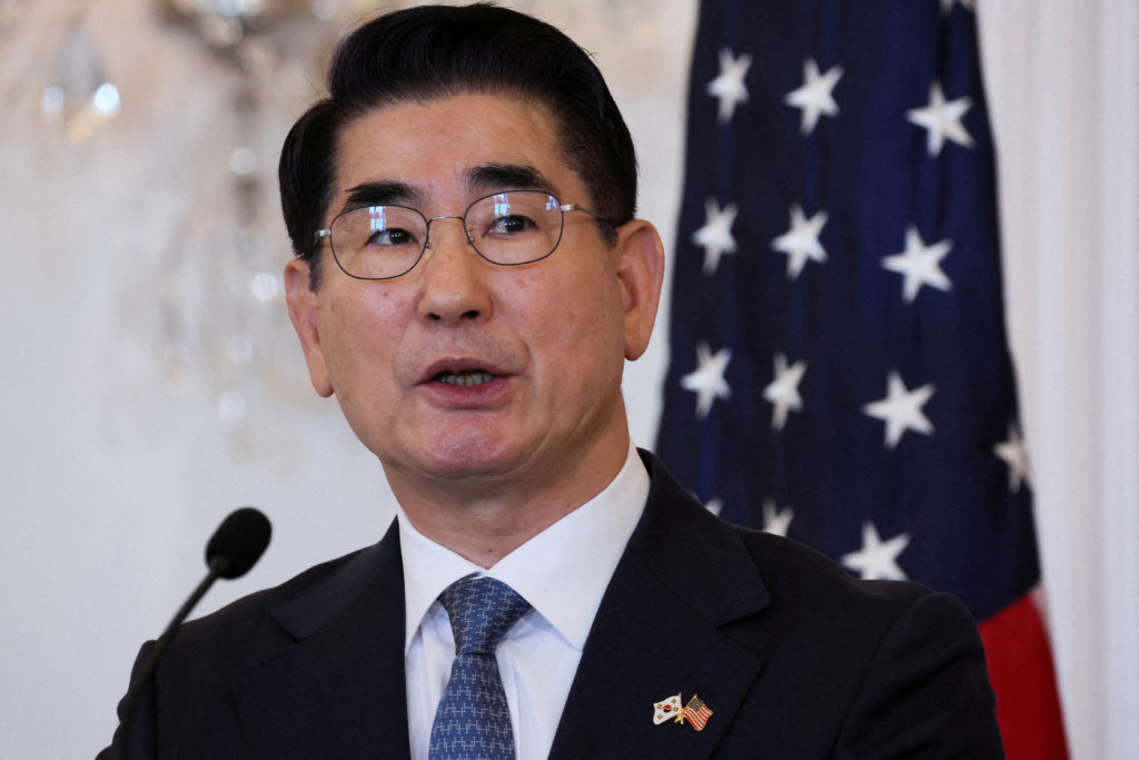 FILE PHOTO: South Korean Defense Minister Kim Yong-hyun