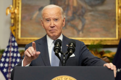 U.S. President Biden speaks after Syrian rebels announced that they have ousted Syria's Bashar al-Assad, in Washington