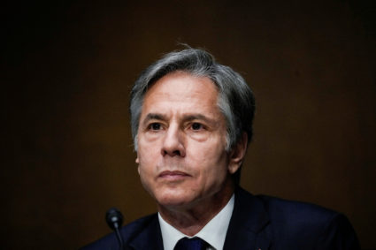 FILE PHOTO: Blinken testifies before Senate Foreign Relations Committee in Washington