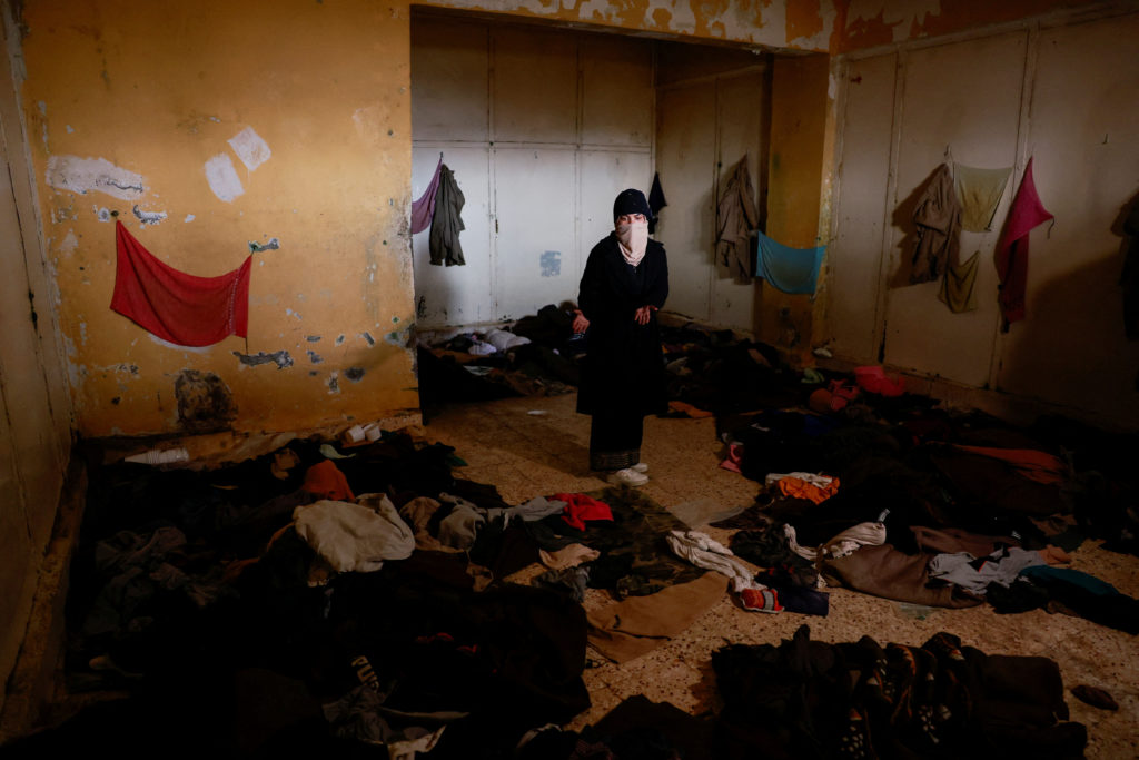 Hayat al-Turki searches Sednaya prison in the hope of finding her relatives