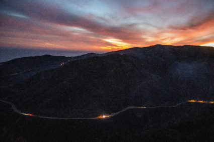 Franklin Fire burns in Malibu