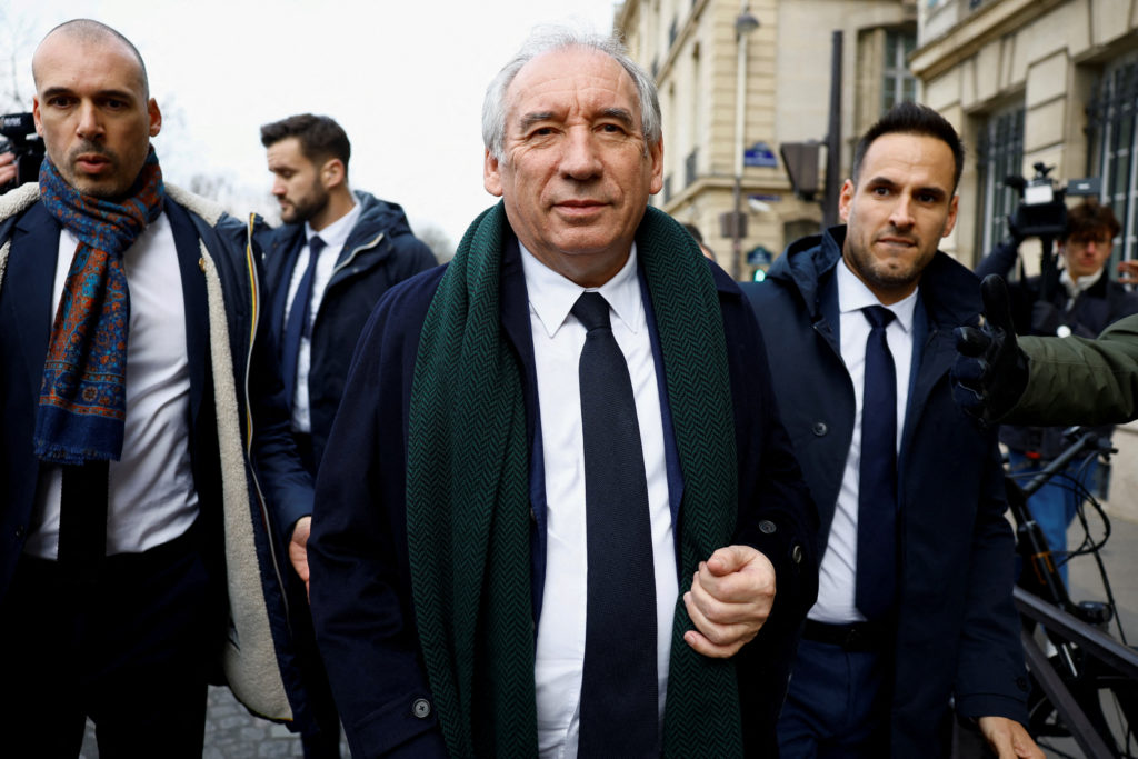 Newly appointed Prime Minister Francois Bayrou walks, in Paris