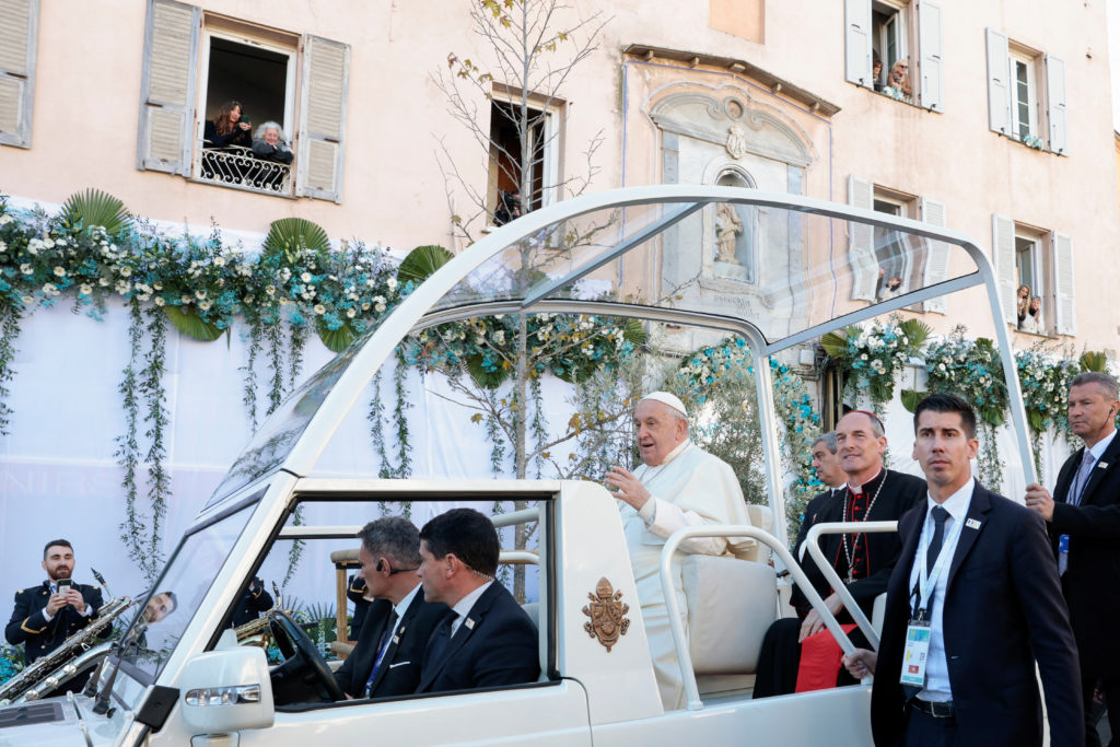 Pope Francis visits Corsica