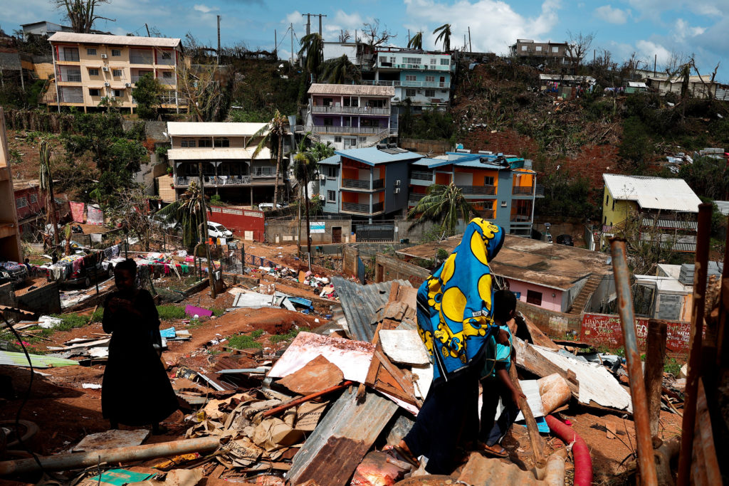 Aftermath of Cyclone Chido in Mayotte