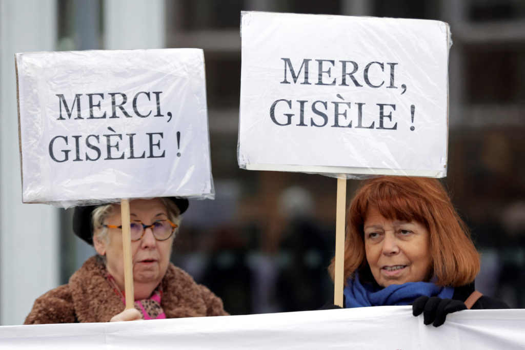 Rally in support of Frenchwoman Gisele Pelicot in Paris