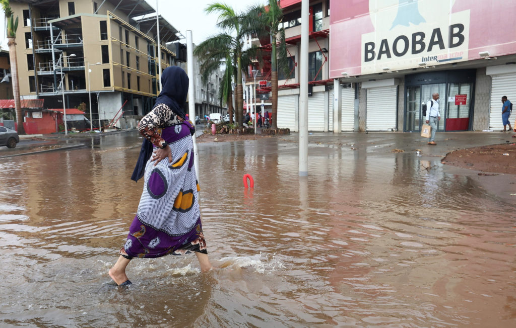 Aftermath of Cyclone Chido in Mayotte