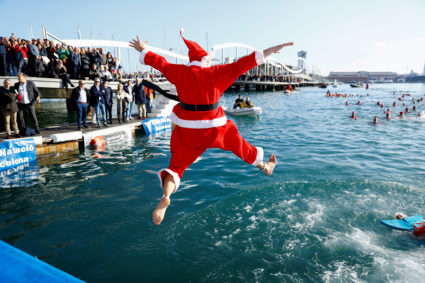 Copa Nadal (Christmas Cup) swimming race in Barcelona