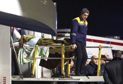 Survivors of Azerbaijan Airlines' passenger plane crash arrive in Baku