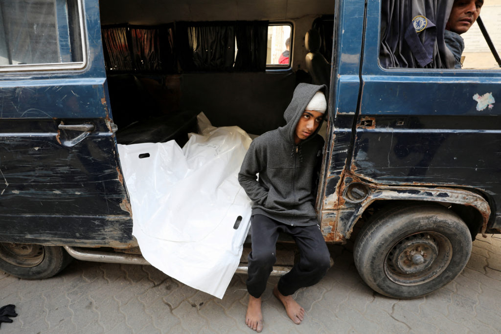 Funeral of Palestinians killed in Israeli airstrikes, in Gaza City