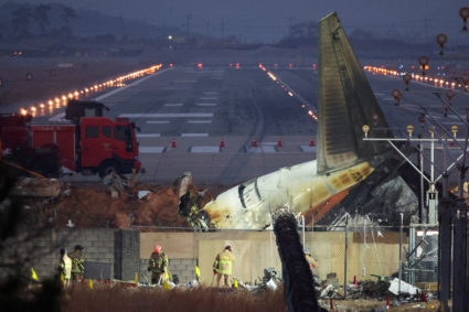Aftermath of Jeju Air crash at South Korea's Muan airport