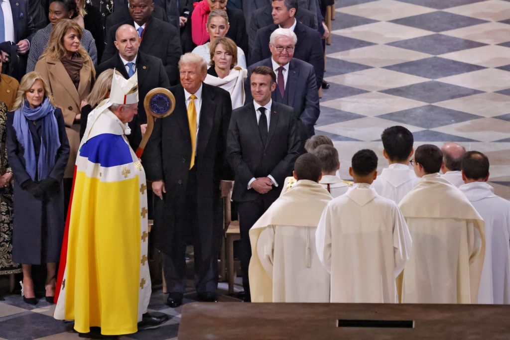 Ceremony to mark Notre-Dame de Paris Cathedral re-opening, in Paris