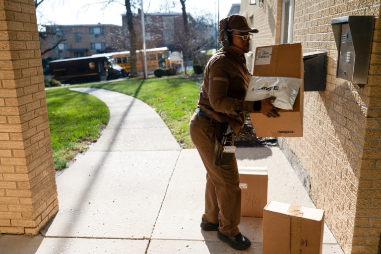 UPS Delivery Driver During the Holiday Shopping Season