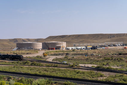 The Price River Terminal, a crude oil transhipping terminal near Wellington, Utah