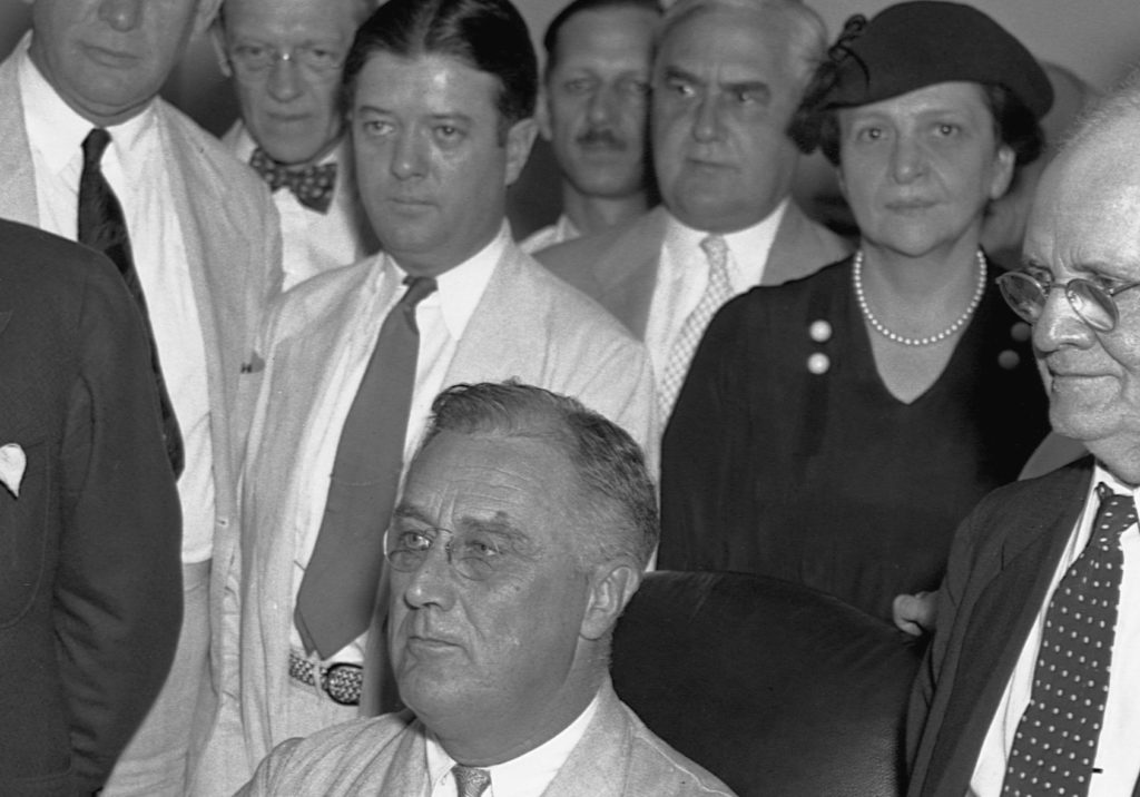 FDR Signs Social Security Bill