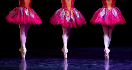 Ballet dancers perform during final dress rehearsal of The Nutcracker at the Grand Theatre in Leeds