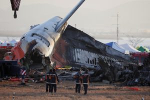 Aftermath of aircraft crash at South Korea's Muan airport