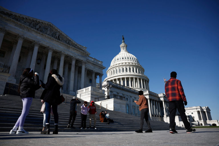 FILE PHOTO: A view of the U.S. Capitol dome in Washington