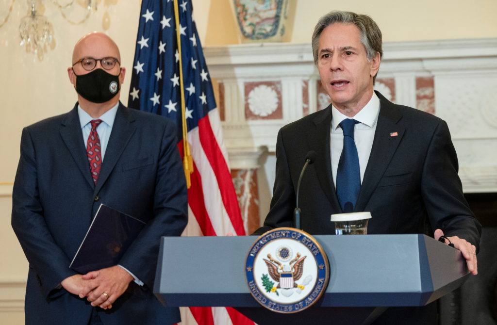 U.S. Secretary of State Antony Blinken delivers remarks on the Havana Syndrome, in Washington