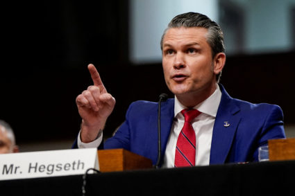 Confirmation hearing of Secretary of Defense nominee Pete Hegseth, in Washington