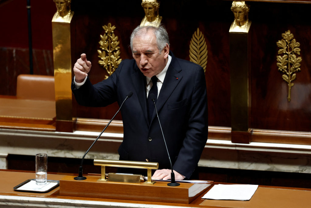 French PM Bayrou delivers his general policy speech in front of the parliament in Paris