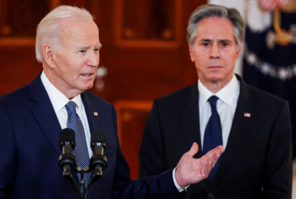 U.S. President Joe Biden delivers remarks on a Gaza ceasefire deal at the White House in Washington