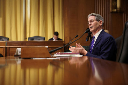 Scott Bessent treasury confirmation hearing on Capitol Hill in Washington