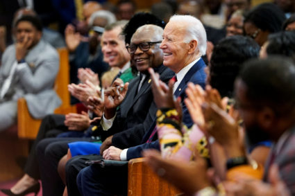 U.S. President Biden visits the Royal Missionary Baptist Church in North Charleston