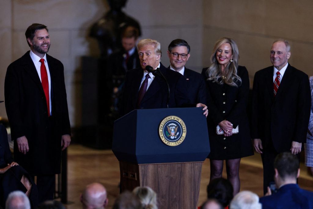 Inauguration ceremony for Trump's second presidential term